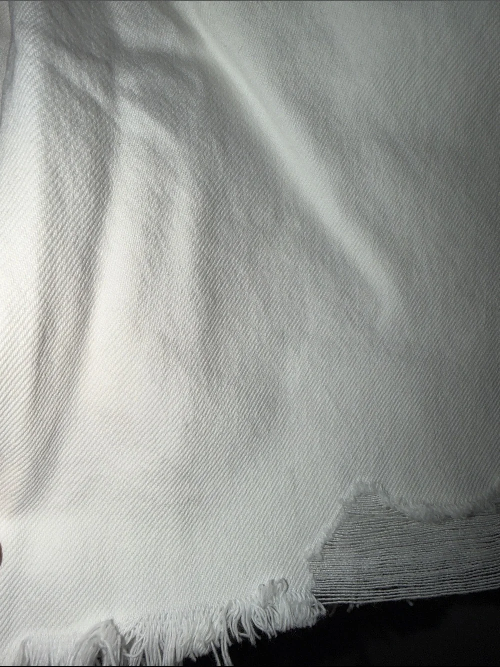Madewell The Essex Long Baggy Short in Tile White Size 24